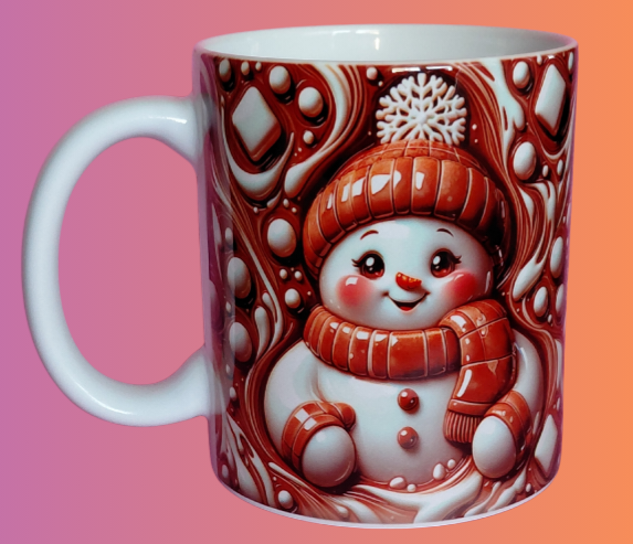 Mug Bonhomme de neige marron