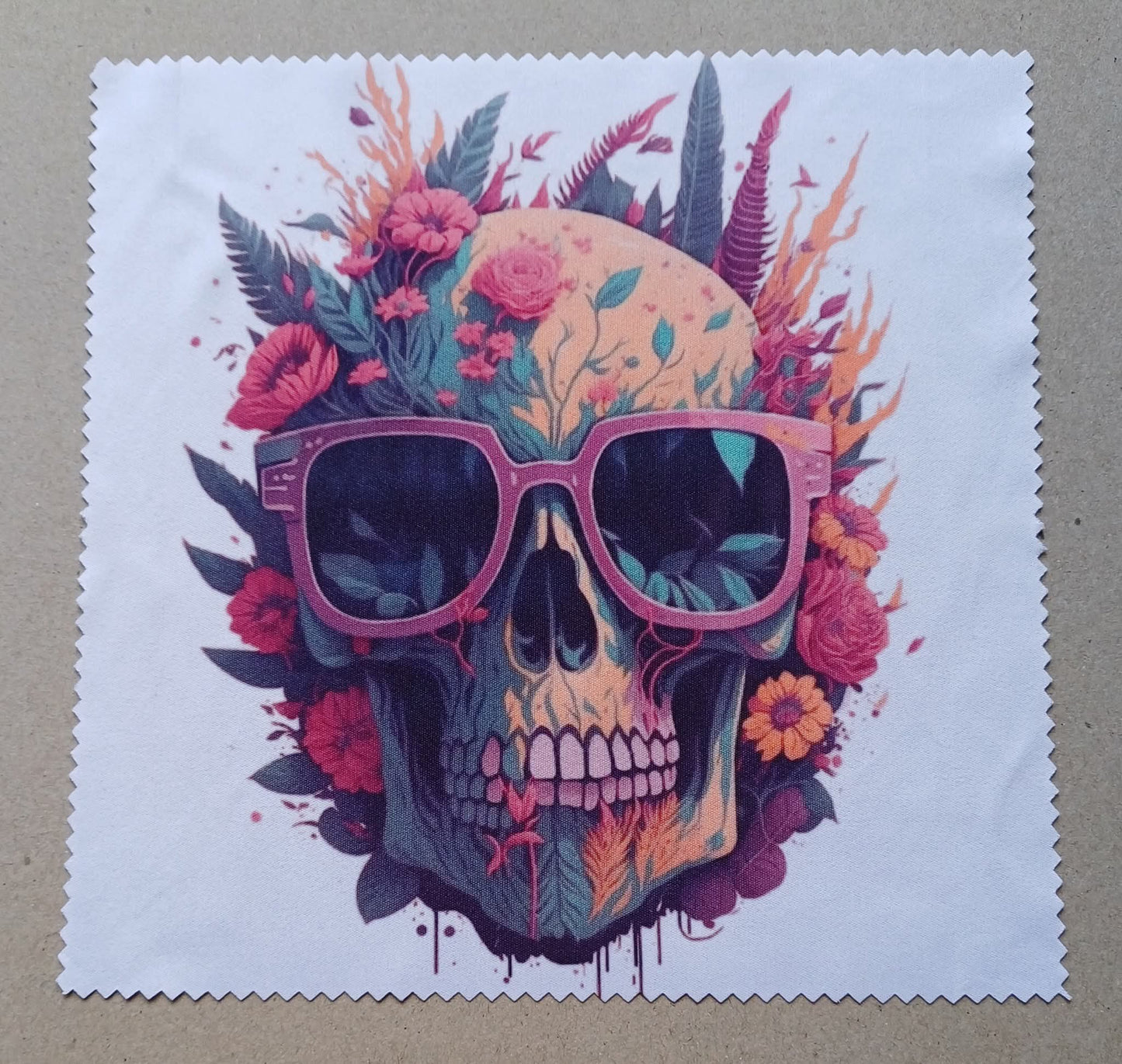 Lingette lunettes tête de mort