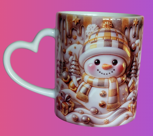 Mug Bonhomme de neige or