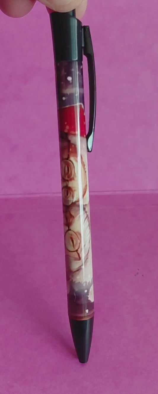 Stylo père Noël avec mère Noël