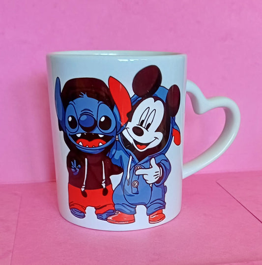 Mug Stitch et Mickey