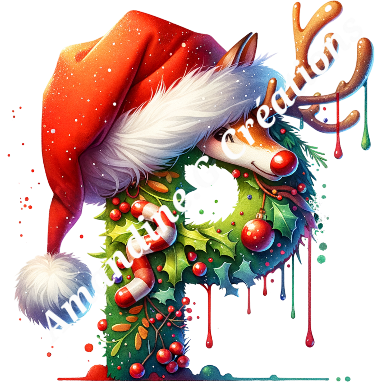 Porte clés lettre de Noël