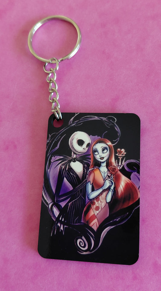Porte clés Monsieur Jack et Sally