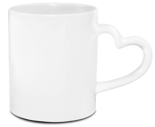 Mug poignée coeur ou arrondi