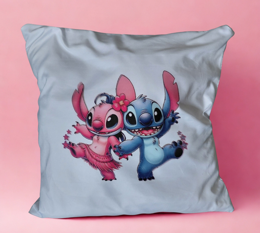 Housse de coussin Stitch et Angel