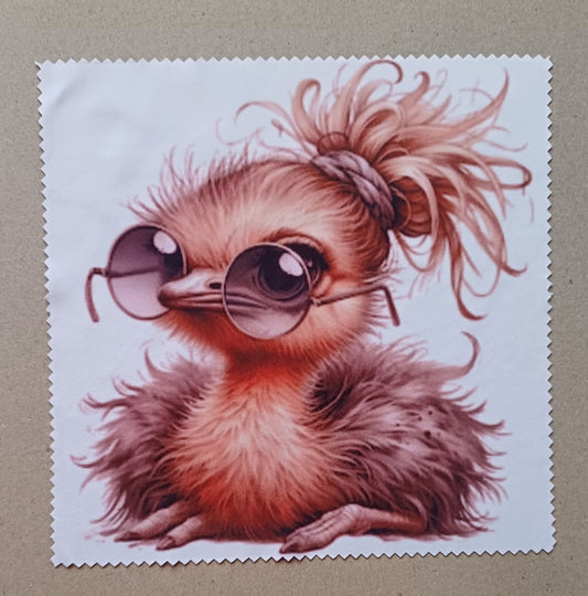 Lingette lunettes poule