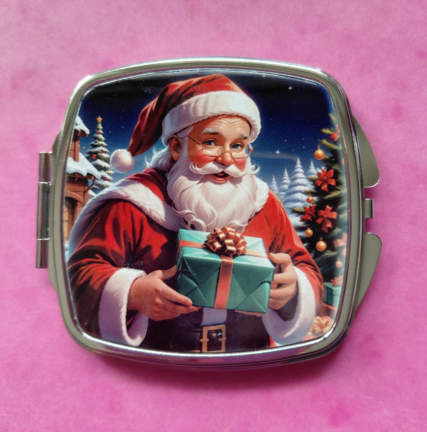 Miroir de poche Père Noël