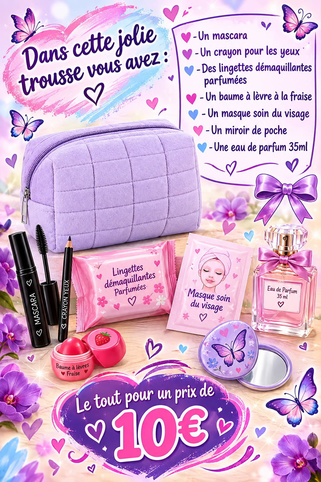 Trousse maquillage garnie