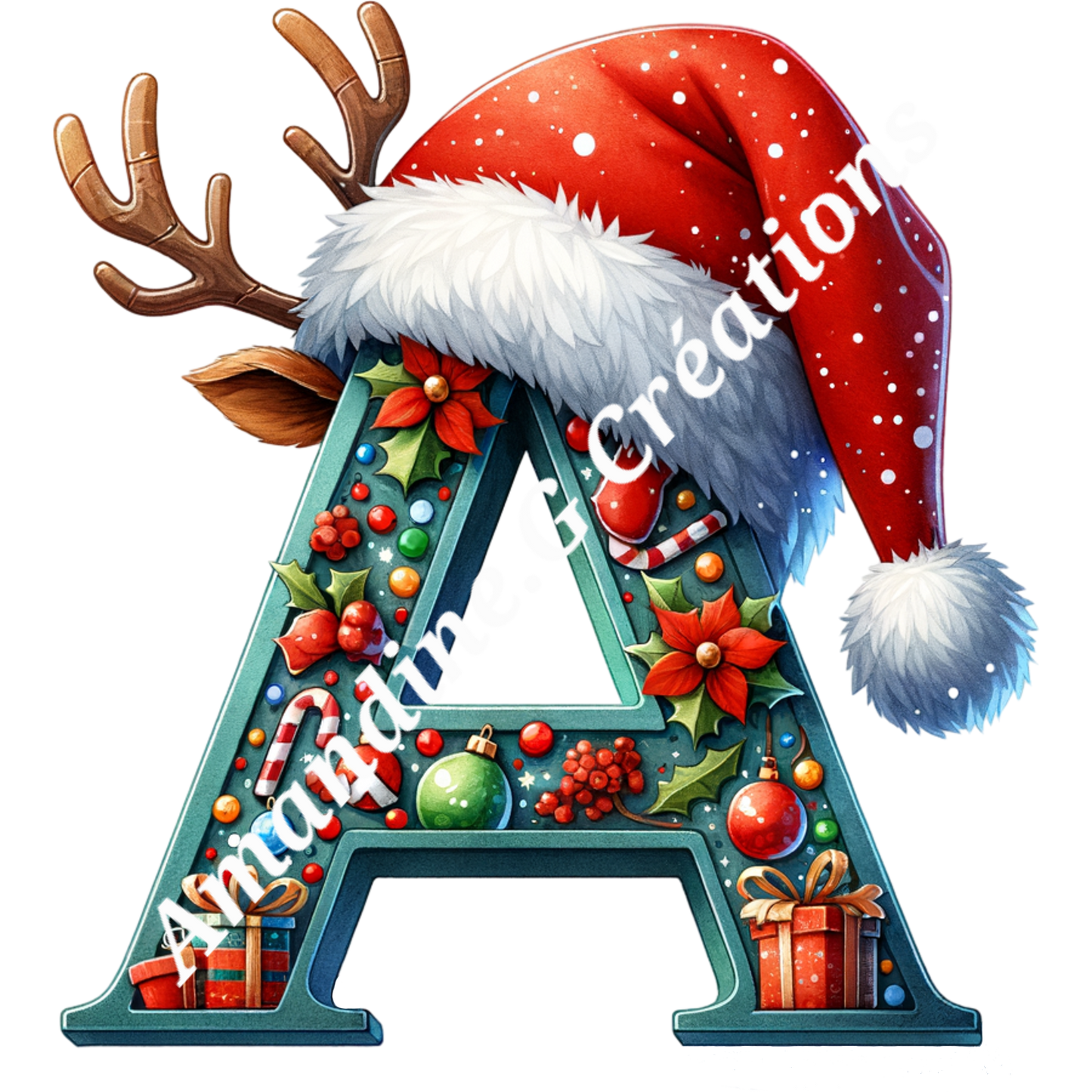 Porte clés lettre de Noël