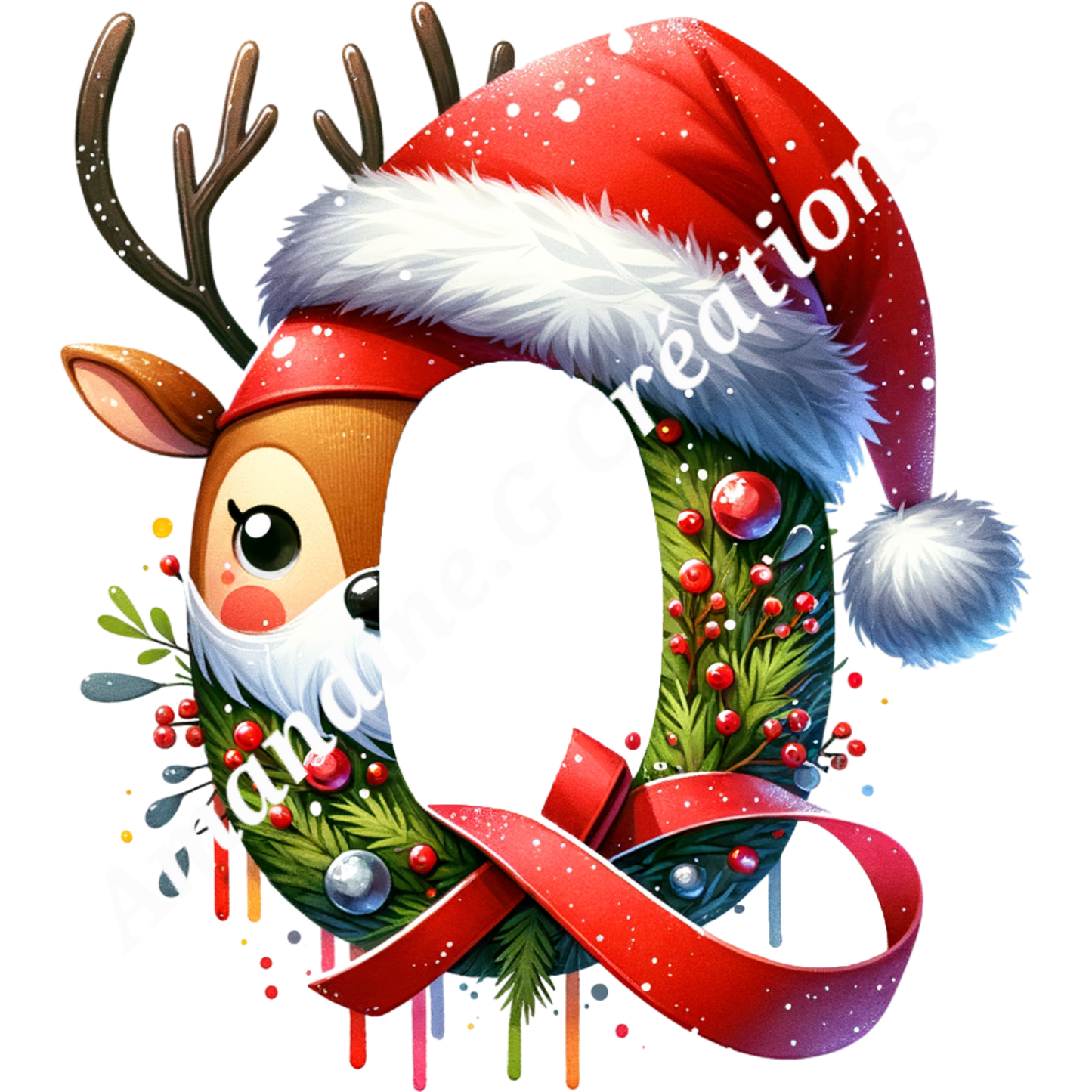 Porte clés lettre de Noël